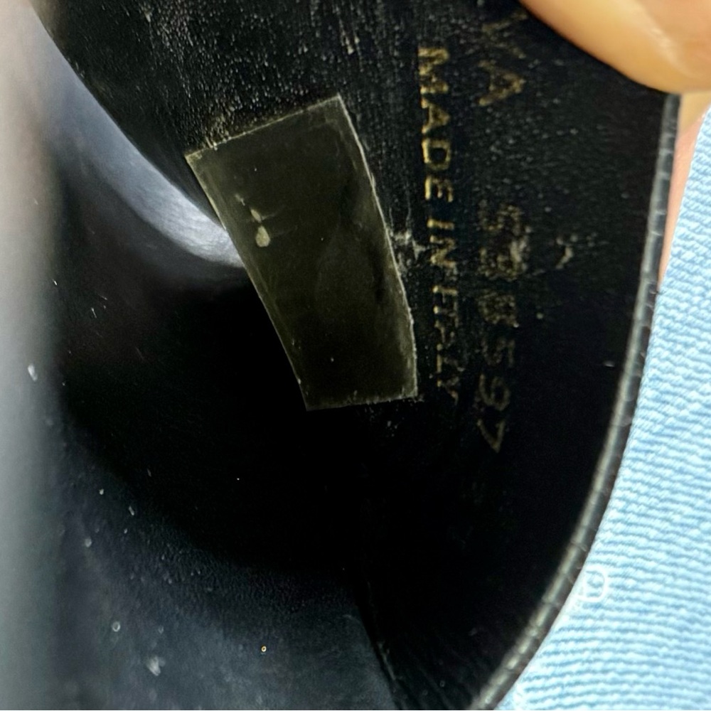 Saint Laurent Paris YSL Black Leather Slides – Size 37 (US 7) - Picture 6 of 7
